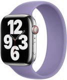 Apple Siliconen solobandje voor de Apple Watch | 44/45/46/49 mm - Maat 7 - English Lavender