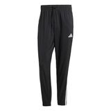 adidas Essential Three Stripes Woven Pants, black/white, XS