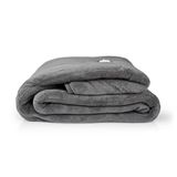 Nedis Elektrische Deken - 2 Persoons - 200x180cm - Fleece - Grijs