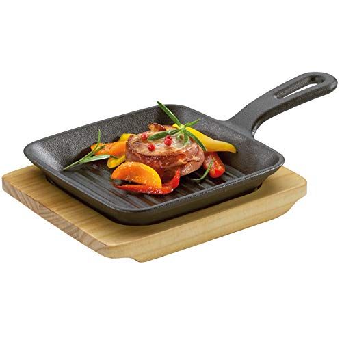 Küchenprofi 305001013 gietijzeren grillpan - 18/8 roestvrij staal