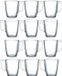 Luminarc Theeglazen / koffieglazen - 12x stuks - glas - 250 ml - Vaatwasser bestendig