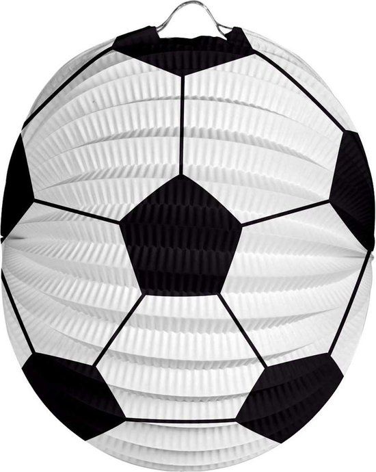 Folat Voetbal Lampion - 22cm - Multi