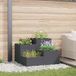 Maison Exclusive - Pot de fleurs pour le jardin, anthracite, 100 x 100 x 60 cm, acier