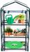 Kinzo Kweekkas - Broeikas Tuinkas 69x49x125 cm - Kweekbak met 3 Verdiepingen - Transparant Broeikast Design Met Ritssluiting - Broeikas Kweekkas voor Groenten Kweken - Groen