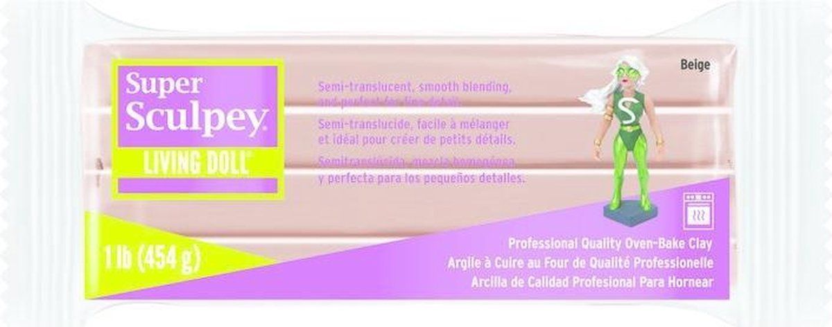 Sculpey Super Living Doll Beige 454 gram
