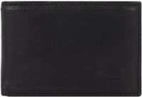camel active Leren Portemonnee Wood Horizontal Wallet Black Zwart