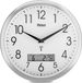 Mebus Wandklok, 29 cm, Stil, LCD-display, Wit