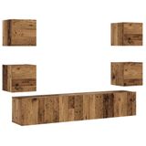 VidaXL TV meubel & entertainment center, 1600 mm breed, 60 kg capaciteit, houtkleurig