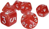 Munchkin Steve Jackson Games Munchkin Polyhedral Dice Set Red/White