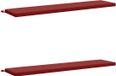 vidaXL Coussins de banc SOEST 2 pièces 100% Polyester Vin Rouge 170 x 40 x 5 cm