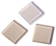 Rayher Acryl mozaïek, transparant 1x1cm, ca. 205 stuks, SB-doos 50g, maansteen, vierkant, kunststof stenen, kunststof mozaïek doorschijnend, 14540120