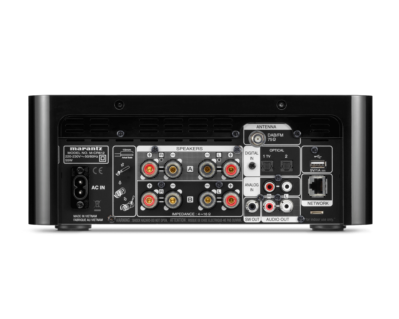 Marantz Melody X MCR612 - HiFi Systeem met DAB+, CD-Speler, HEOS, Bluetooth - Zwart