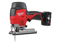 Milwaukee M12 JS-402B 12V accu decoupeerzaag set 2x 4.0Ah accu in tas