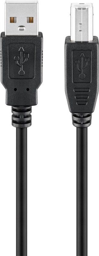 Merkloos Goobay USB 2.0 Hi-Speed kabel, zwart, 10 stuks