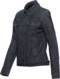 Dainese Denim Tex Jacket Lady, jeans motorjack, denim weefsel, zachte schouders en elleboogbeschermers, dames motorjas, blauw, 48