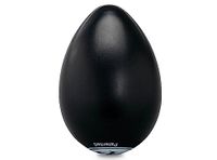 LP Latin Percussion LP0020BK Shaker Big Egg 3" (7,6 cm), kunststof zwart, hoger volume, ideaal voor live gebruik