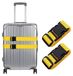 Sangles de bagages réglables pour valises de voyage - Jeu de 2