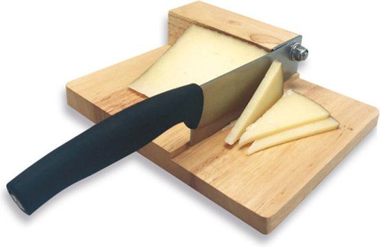 Vin Bouquet Kaassnijder - Rechthoekig - Bruin - Hout/Kunststof - 19 cm