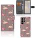 B2Ctelecom Samsung Galaxy S25 Ultra Telefoonhoesje met Pasjes Flamingo