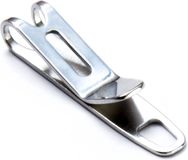 KeySmart Nano Clip - Zakclip en Sleutelringhouder - Beveilig je Sleutelhanger en Elimineer Volle Zakken (Roestvrij staal, 1 verpakking)