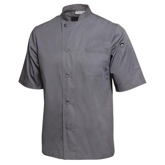 CHEF WORKS koksbuis Valais grijs Maat L