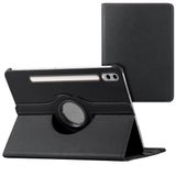 imoshion Tablet Hoes - Geschikt voor Samsung Galaxy Tab S10 Plus / Galaxy Tab S9 11.0 inch FE Plus / Galaxy Tab S9 11.0 inch Plus - 360° Draaibare Bookcase - Zwart