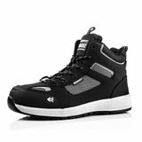 Buckbootz Tradez BAZBK S1P Composiet Neus Zwart Leer/leder Heren Maat 47