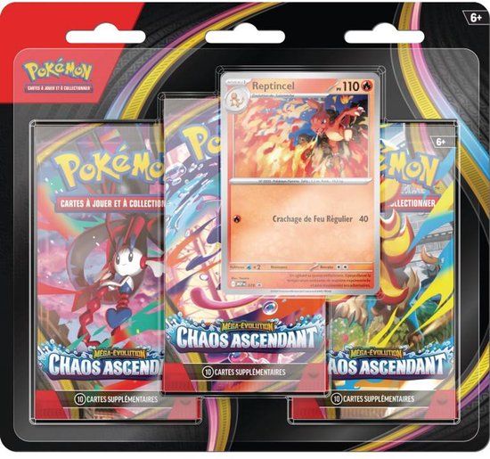 Pokemon Franse Pokémon - ME 04 Chaos Ascendant Blister 3 Boosters