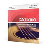 D'Addario EJ39 Fosforbronzen 12-Snarige Gitaarsnaren 12-52 Set