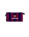 Safta F.C. Barcelona Drievoudig pennenetui voor kinderen, ideaal voor schoolgaande kinderen, comfortabel en veelzijdig, kwaliteit en sterkte, 22 x 3 x 12 cm, marineblauw/granaat, blauw