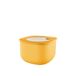 Guzzini - Kitchen Active Design, STORE&MORE BIO, Grote Hermetic Container voor Koelkast/diepvries/Magnetron (M) - Mangogeel, 16 x16 x h10,7 cm | 1550cc