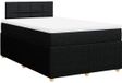 vidaXL Boxspringbed met matras, stof, zwart, 120x200 cm