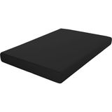 ECOMMERC3 Hoeslaken, extra zacht en comfortabel, voor bedden van 80 cm breed, zwart, gemaakt in Spanje, verstelbaar, gemakkelijk te wassen en duurzaam