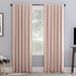 Sun Zero Evelina Faux Dupioni Zijde Thermische Extreme 100% Verduisterende Terug Tab Gordijnpaneel, 50 "x 63", Blush Roze