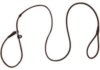 MoSANY Hondenriem van echt leer voor kleine en middelgrote honden, licht, dun maar stabiel, verstelbaar, zacht en dun, 160 cm lang, 0,6 cm breed, bruin