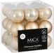 Mica Decorations Kerstballen Onbreekbaar 8 cm 27 Stuks Crème