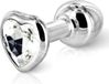 Diogol Anni Butt Plug Hart - Zilver - 35 mm