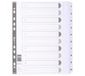 Guildhall MWD1-10Z-EW Kartonnen Scheidingskaarten Wit, Zwart A4 Maxi 25 Stuks