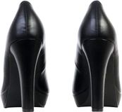 Super Mode LBS-pumps Vrouwen Zwart Synthetisch Blokhak Ronde neus Nette schoenen