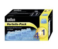 Braun Clean & Renew 4+1 Reinigingscartridge - Blauw - 5 stuks