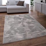 Paco Home Hoogpolig Vloerkleed Woonkamer Shaggy Wasbaar In Wasmachine Zacht Grijs, Maat:80x150 cm