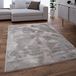 Paco Home Hoogpolig Vloerkleed Woonkamer Shaggy Wasbaar In Wasmachine Zacht Grijs, Maat:80x150 cm