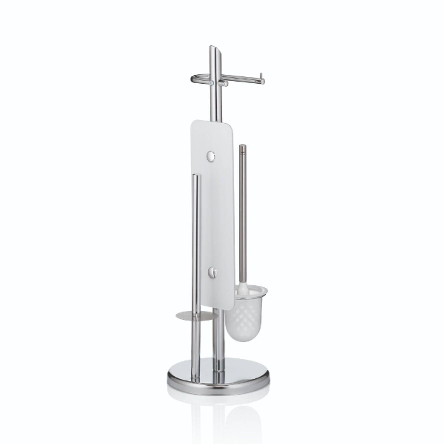 Kela Wc-borstel en Toiletrollen houder Zilver