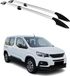 Omac Barres de toit longitudinales pour Peugeot Rifter 2019-2026 L2 Aluminium Gris