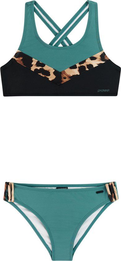 Protest PRTFruity JR Bikini Set Meisjes Laurel Green Colorblock