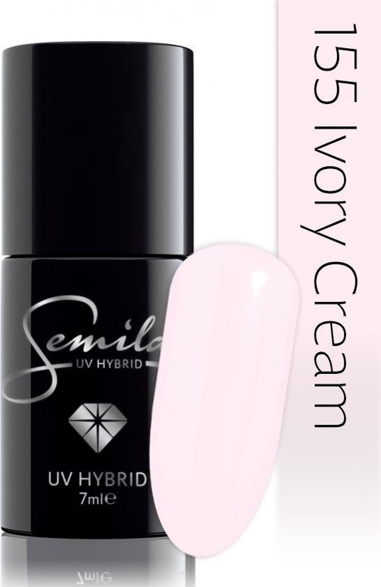 SEMILAC 155 UV Hybrid Ivory Cream 7 ml.