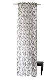 Homing halbtransparenter Vorhang mit verdeckten Schlaufen weiß-grau (1Stück) 245 x 140 cm (HxB) 5433-28