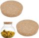 TRANKIELO® - 2 grands bouchons en liège pour pots et bouteilles – Liège naturel – Ajustement parfait pour contenants de 9-10 cm