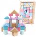 KinderSafe Bloc en bois Pastel 28 pièces