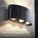 Briloner Will - LED Wandlamp - Zwart - IP44